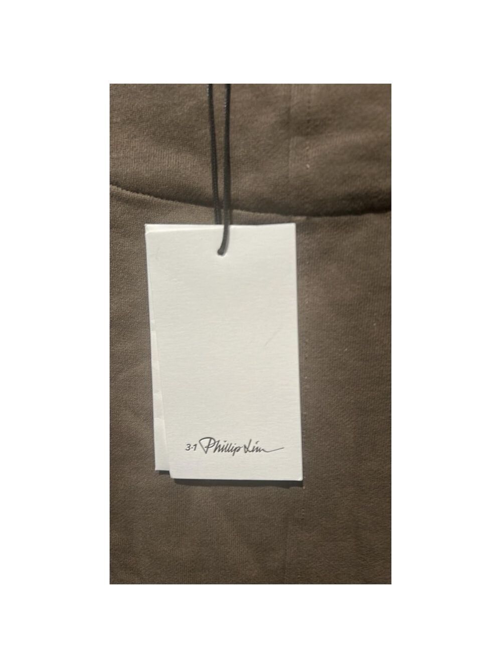 Phillip Lim Army Green Poplin Trimmed Cotton Mini Dress Size Large - Picture 8 of 11